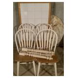 Tile top kitchen table and 4 chairs