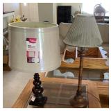 2 table lamps