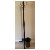 64" coat tree and waste basket