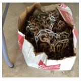 Box of chain and assorted hardware