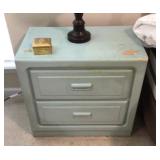 Pair of Stanley nightstands painted blue