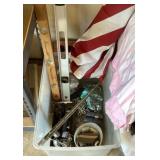 Tote with locks and levels