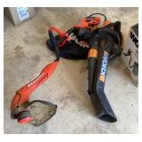 Worx blower vac and Grass Hog weedeater
