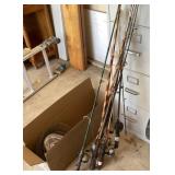 Assortment of fishing gear