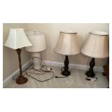 4 table lamps