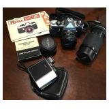 Pentax ME camera, lenses,and accessories
