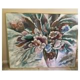 Large Lee Reynolds floral painting on canvas 4