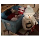 Snowman decor with tote