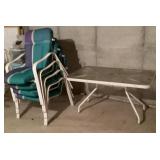 Outdoor patio table and 4 chairs