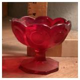 Red coin glass sherbet
