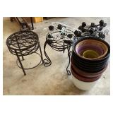 Planter pots and plant stands