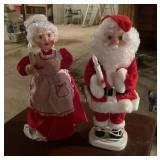 24" motion Santa and Mrs. Claus