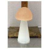 Carved selenite mushroom