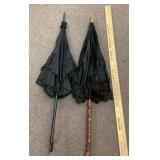 2 vintage parasols