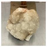 Druzy quartz over agate