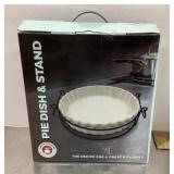 Pie dish & stand