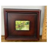 Framed mini painting on canvas board