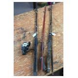 Abu Garcia open face pole +2 additional poles