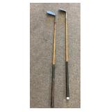 2 wood shaft wedges