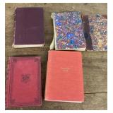 4 antique books