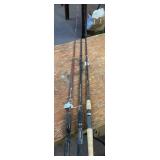 3 assorted fishing poles