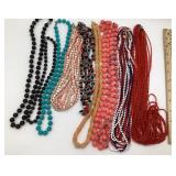 Beaded costume jewelry necklaces