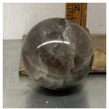 Smoky quartz polished sphere