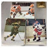 3 vintage NHL hockey magazines