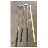 3 Bee Line wood shaft irons