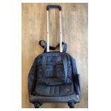 Lug travel bag on wheels