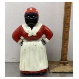 Cast iron Black Americana coin bank