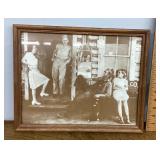 Old framed photo print
