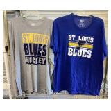 2 St Louis Blues shirts Size XXL