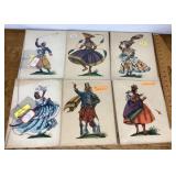 1957 Ada Peacock prints on menus