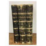 3 early leather bound Shakespeare books
