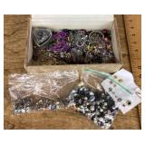 Costume jewelry parts and pieces