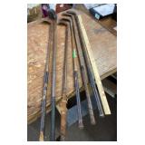 6 wooden shaft golf clubs