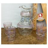 Lemonade pitcher and 4 glasses