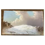 1895 George Douglas Brewerton signed oil on board