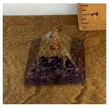 Amethyst orgone pyramid