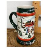 1991 Budweiser holiday beer stein