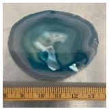 Blue agate slice