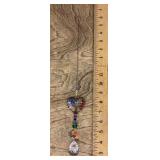 Window chime with chakra colored beads