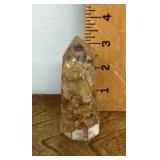 Citrine encased in resin tower