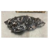 Galena and sphalerite over quartz