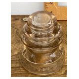 Pink glass electrical insulator