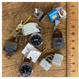 Group of padlocks