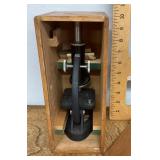 Vintage Edmund 300 microscope with box