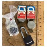 Group of padlocks