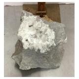 Calcite in gray rock matrix